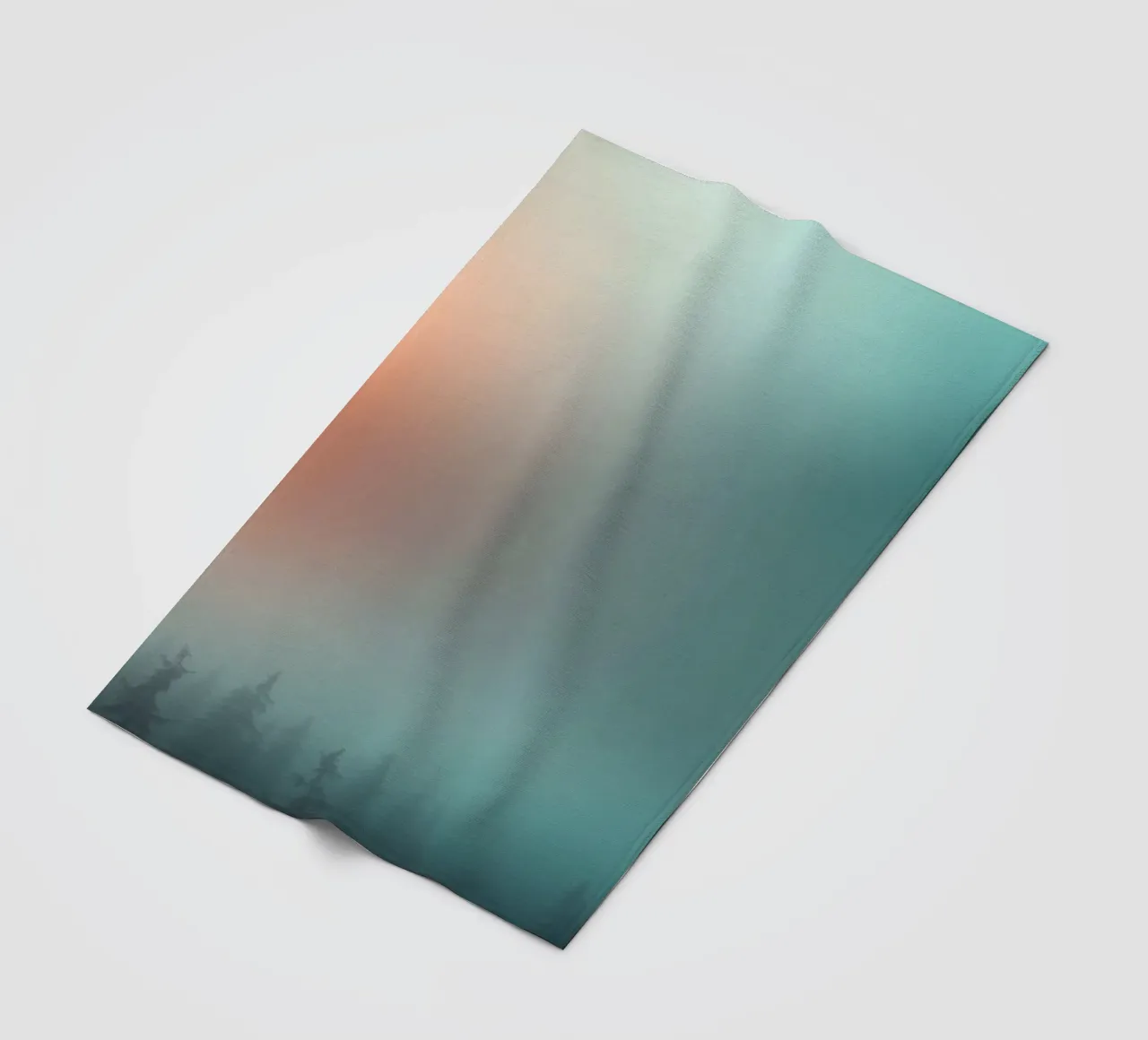 Abstract gradient background capturing tranquil mood fleece blanket by DesignDoodle