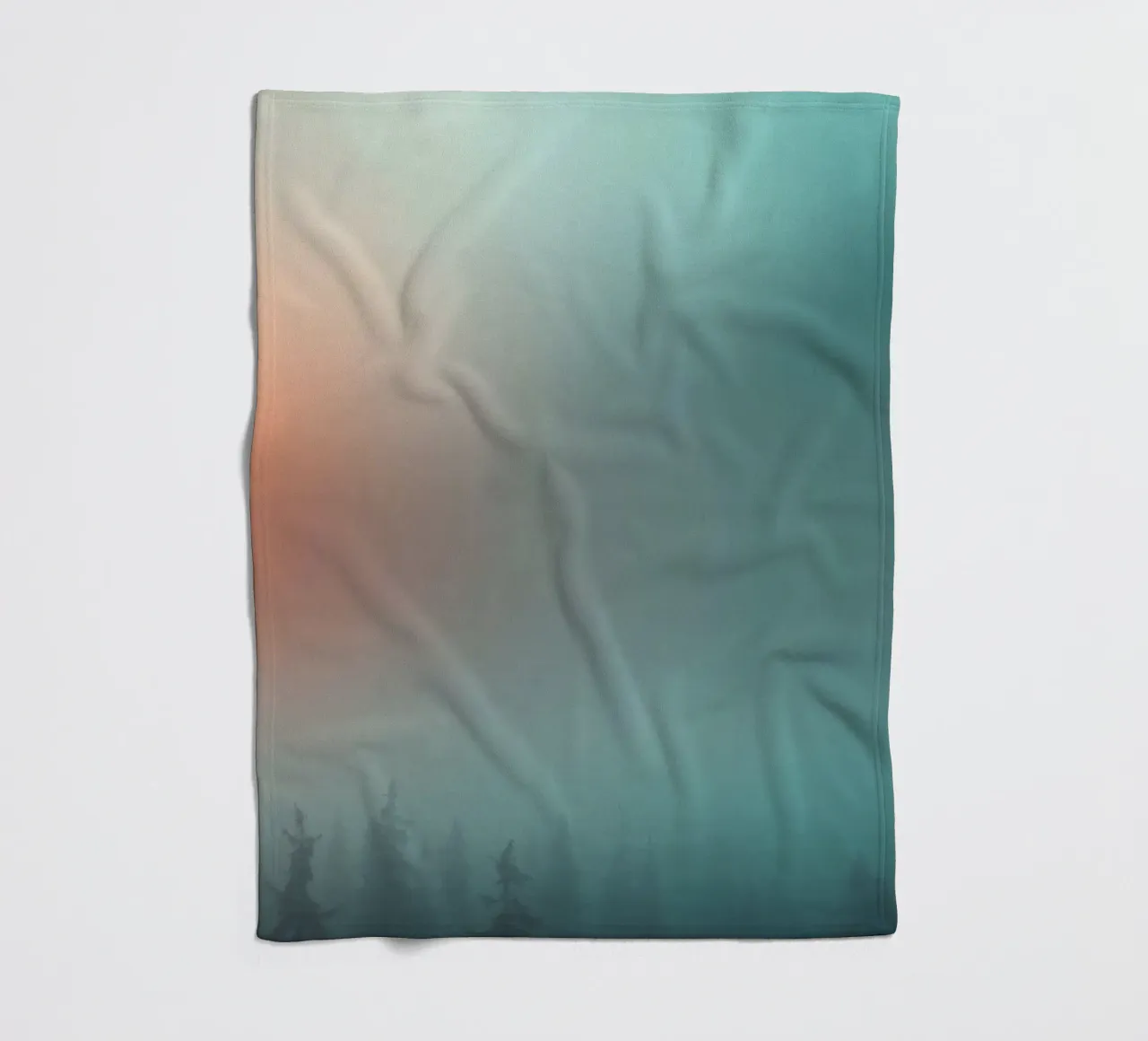 Abstract gradient background capturing tranquil mood fleece blanket by DesignDoodle