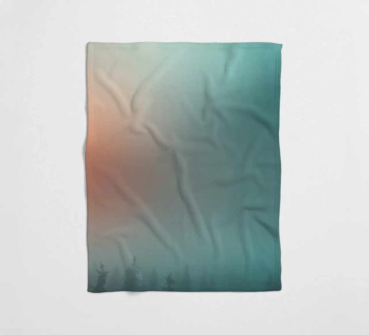 Abstract gradient background capturing tranquil mood fleece blanket by DesignDoodle
