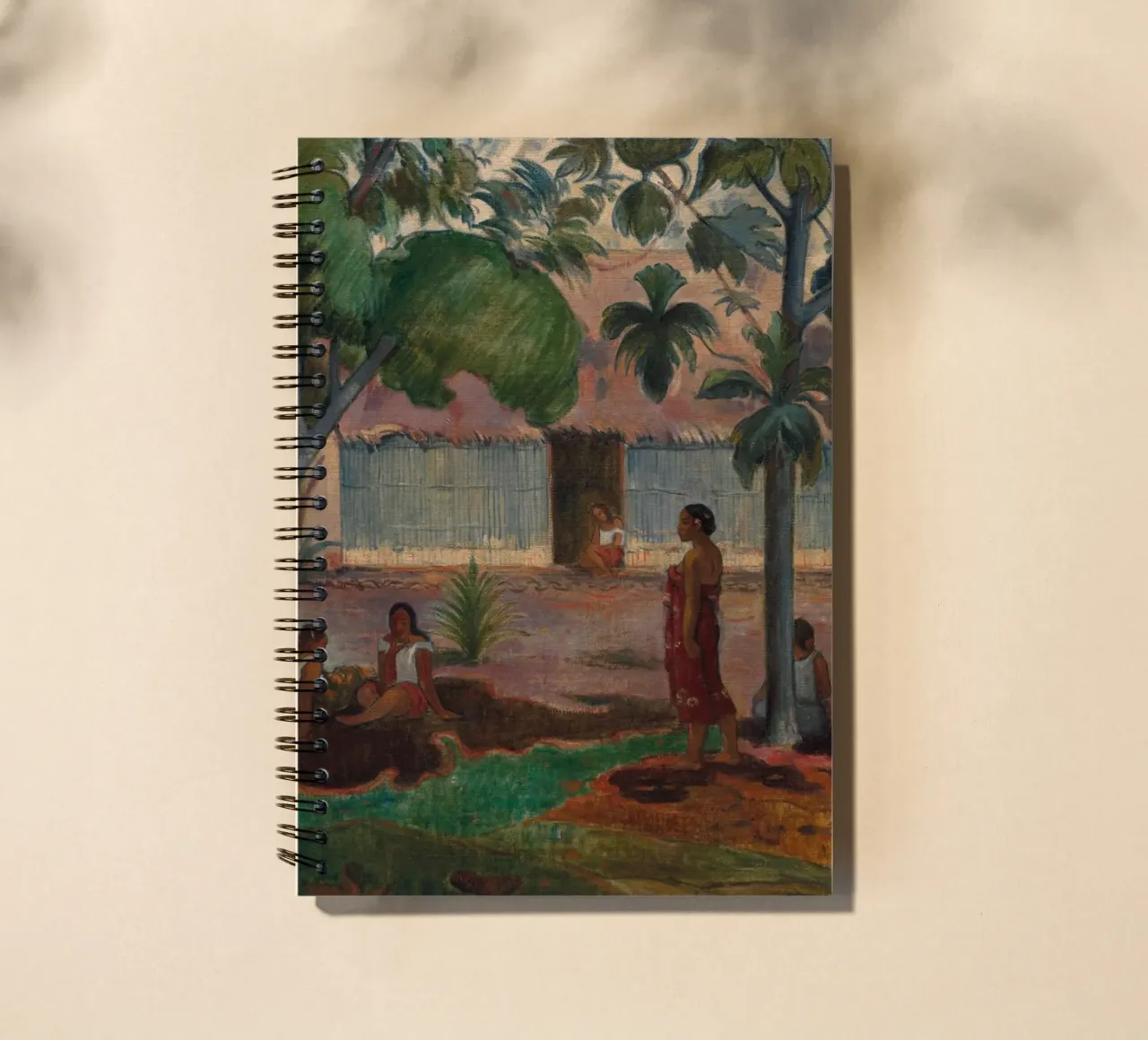 Paul Gauguin - The Large Tree spiral notebook by Timeless Artworks