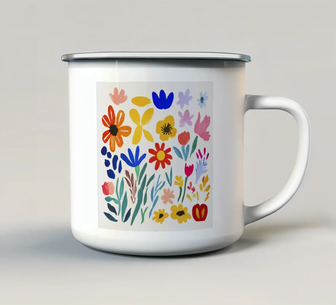 Henri Matisse Zomerbloementuin emaille mok van Modern Muse
