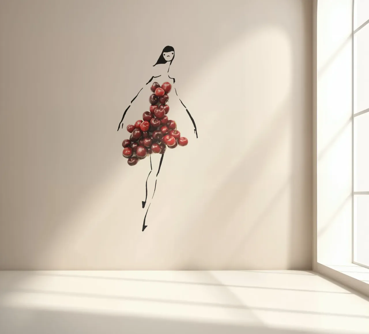 Cherrybombe fotobehang van Gretchen Roehrs