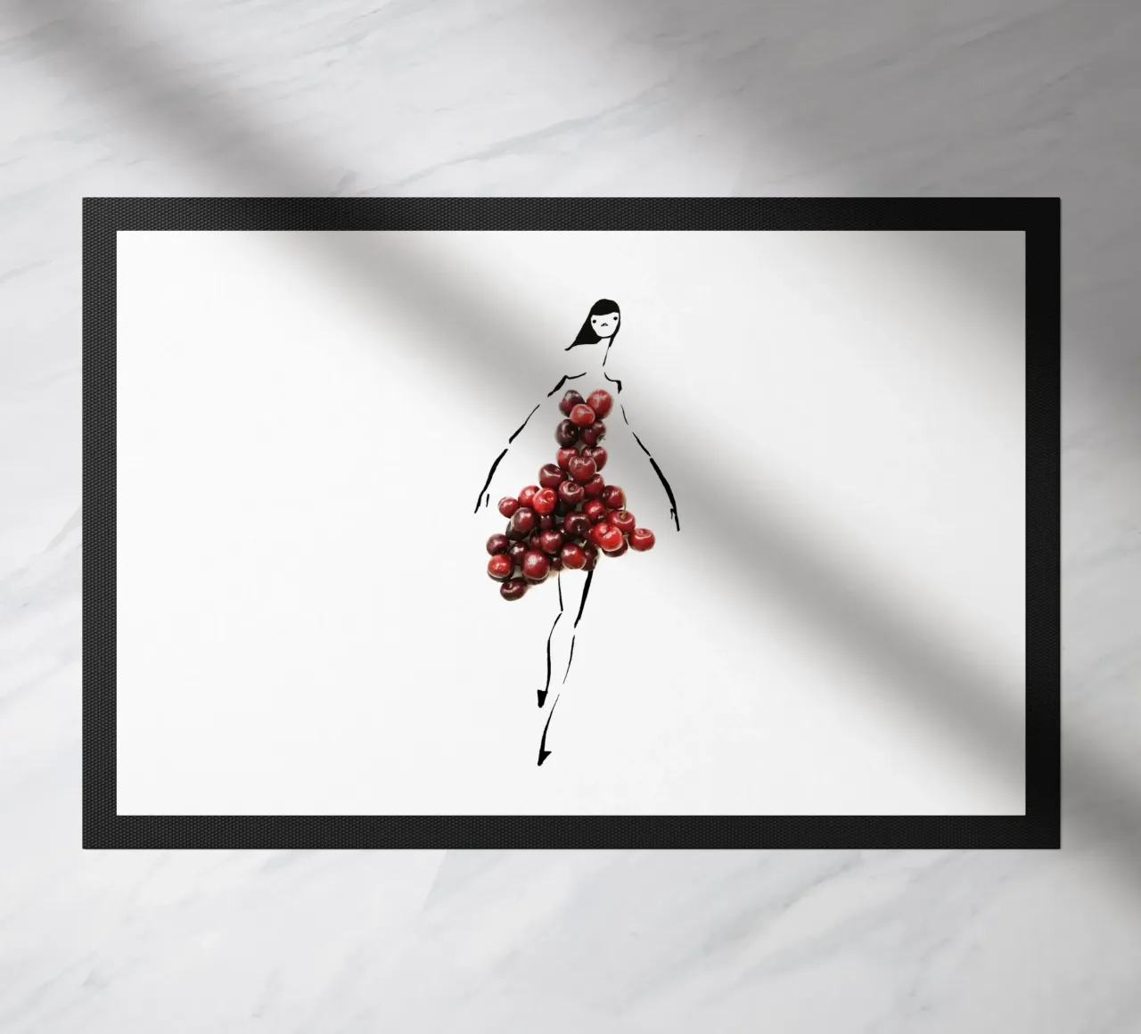 Cherrybombe Fußmatte von Gretchen Roehrs