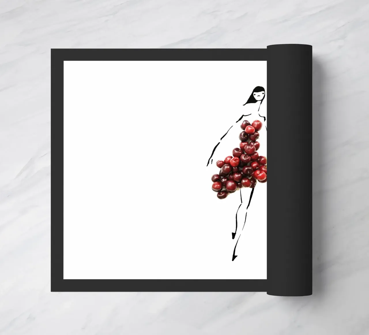 Cherrybombe Fußmatte von Gretchen Roehrs