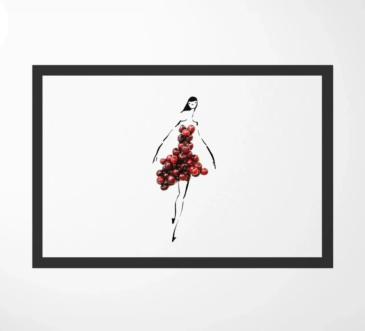 Cherrybombe Fußmatte von Gretchen Roehrs