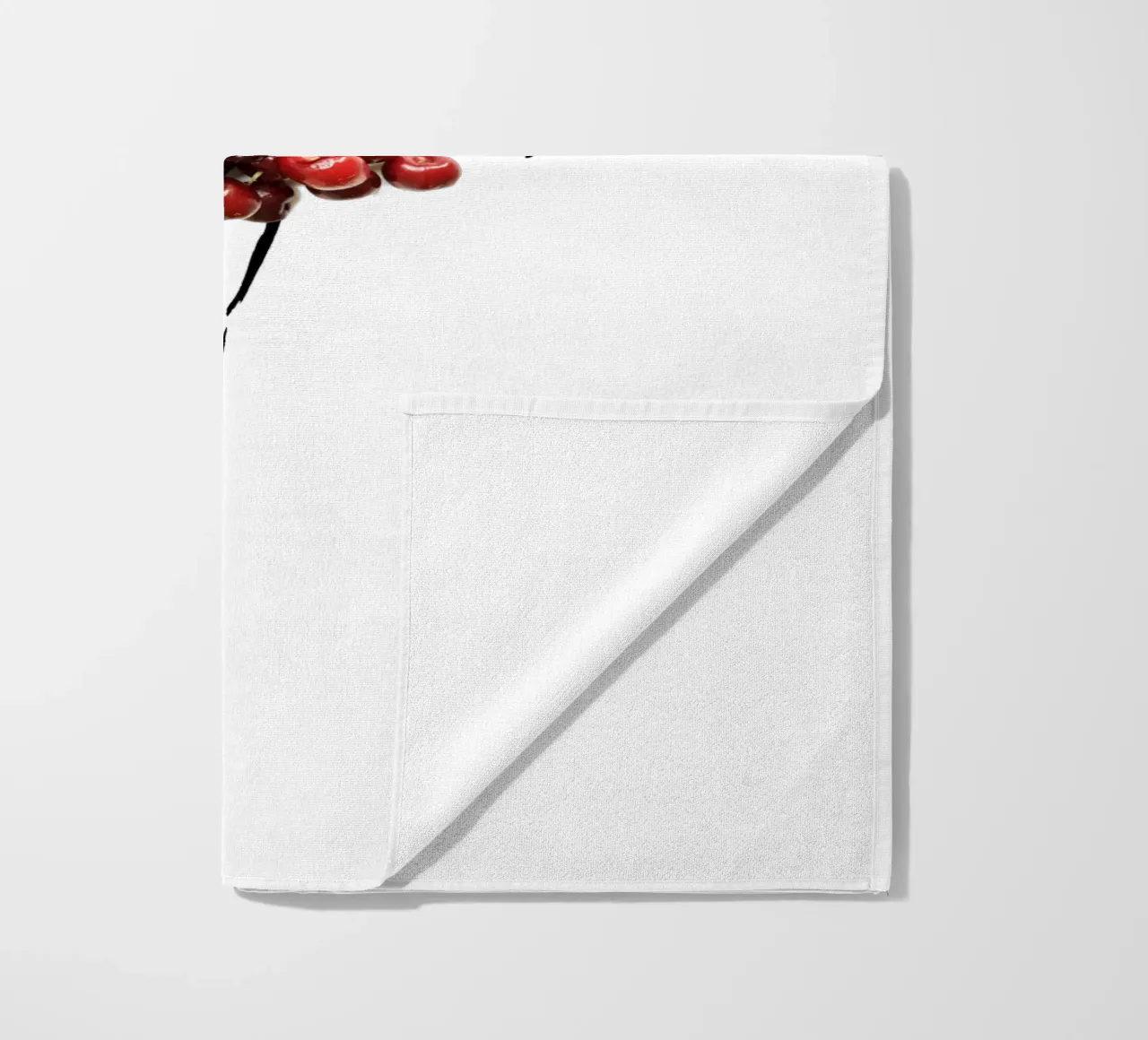 Cherrybombe beach towel by Gretchen Roehrs
