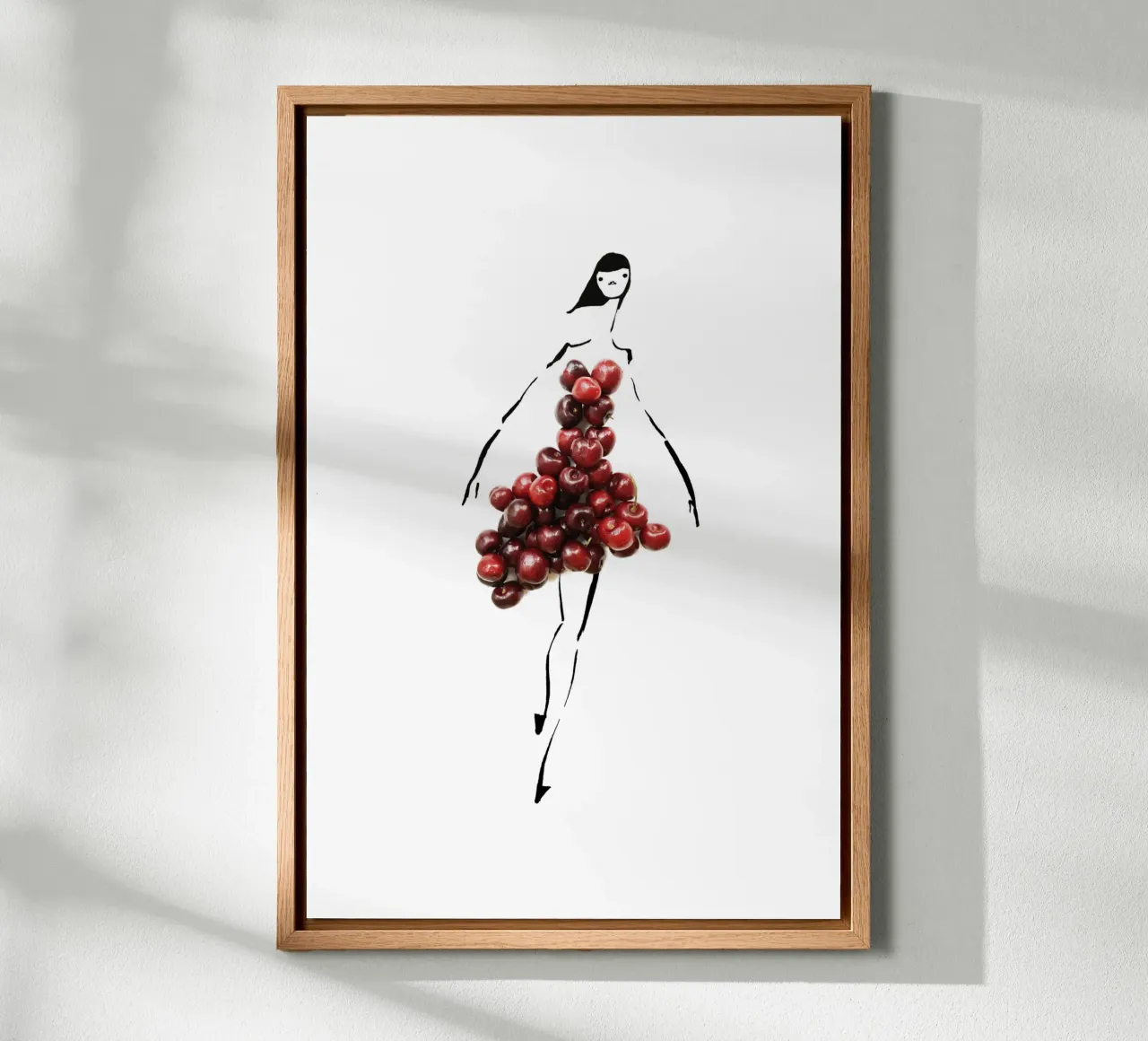 Cherrybombe canvas by Gretchen Roehrs
