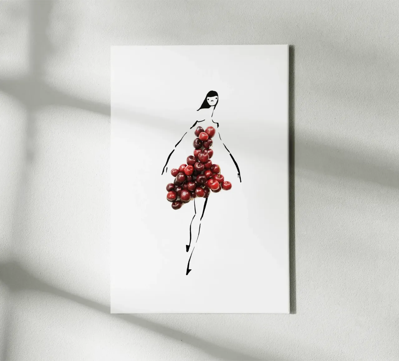 Cherrybombe canvas by Gretchen Roehrs