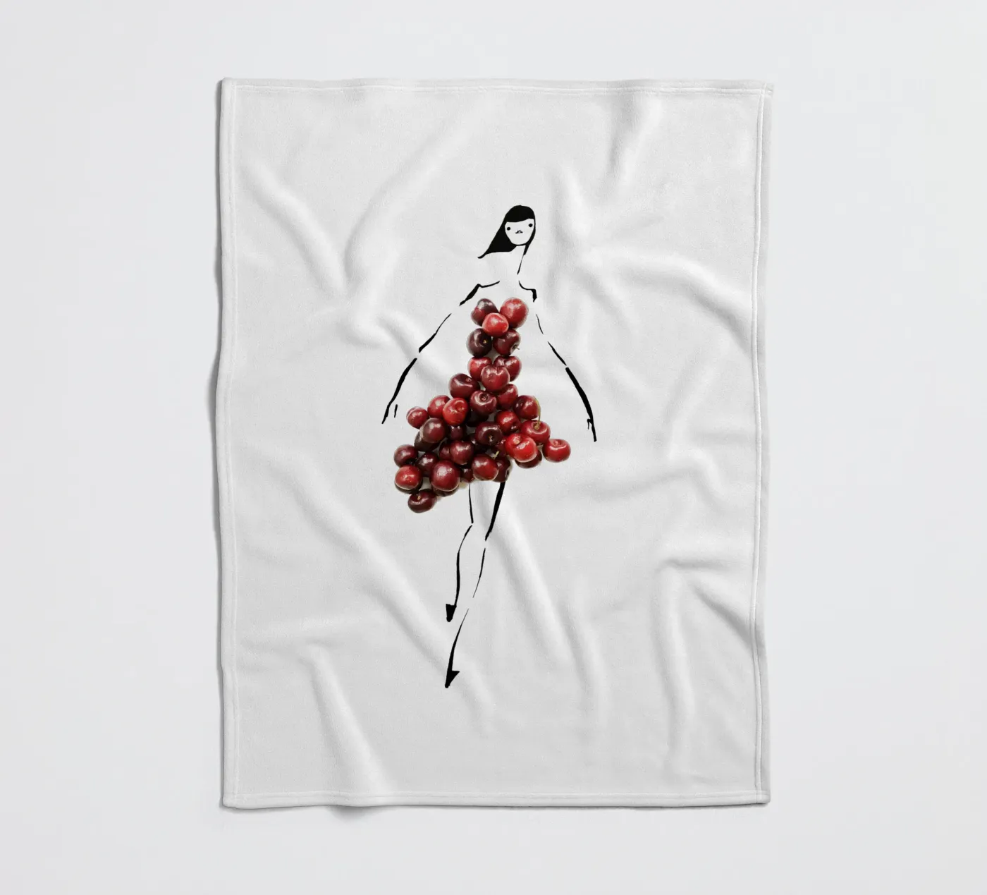 Cherrybombe Fleecedecke von Gretchen Roehrs