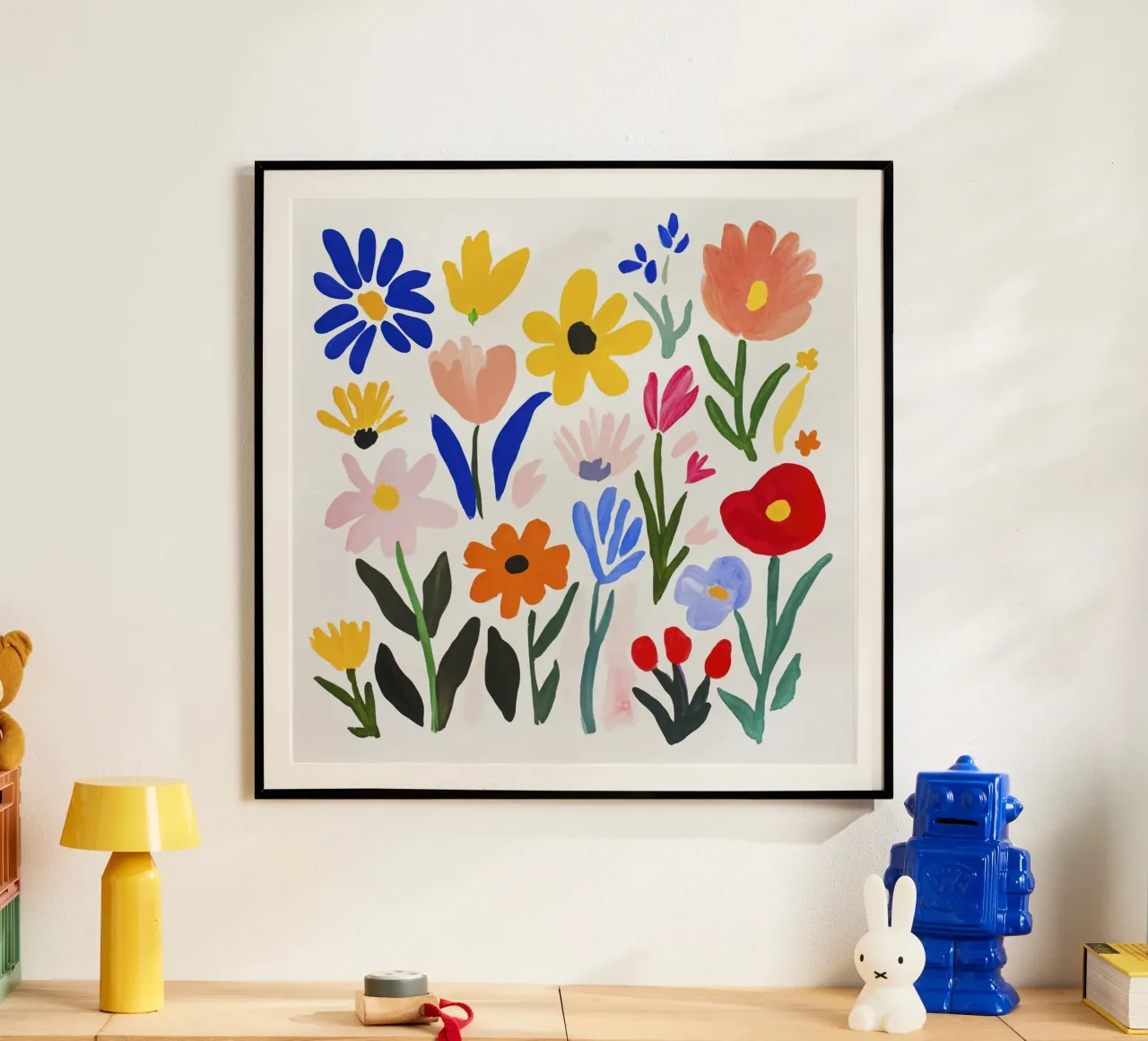 Boho Henri Matisse Blumengarten Poster von Modern Muse