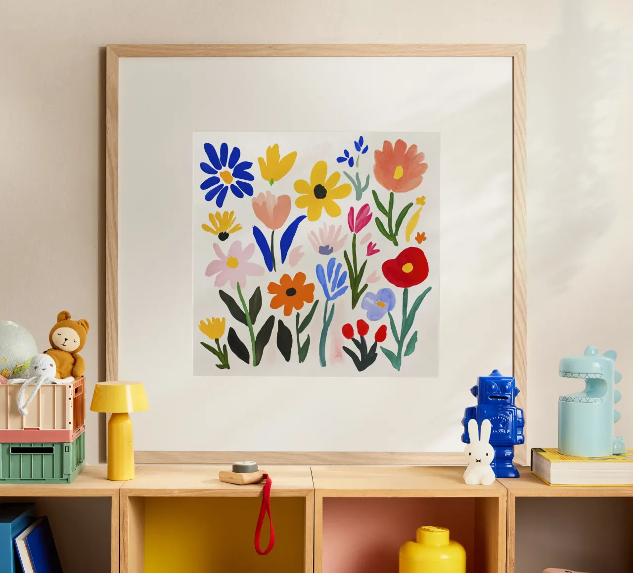 Boho Henri Matisse Blumengarten Poster von Modern Muse