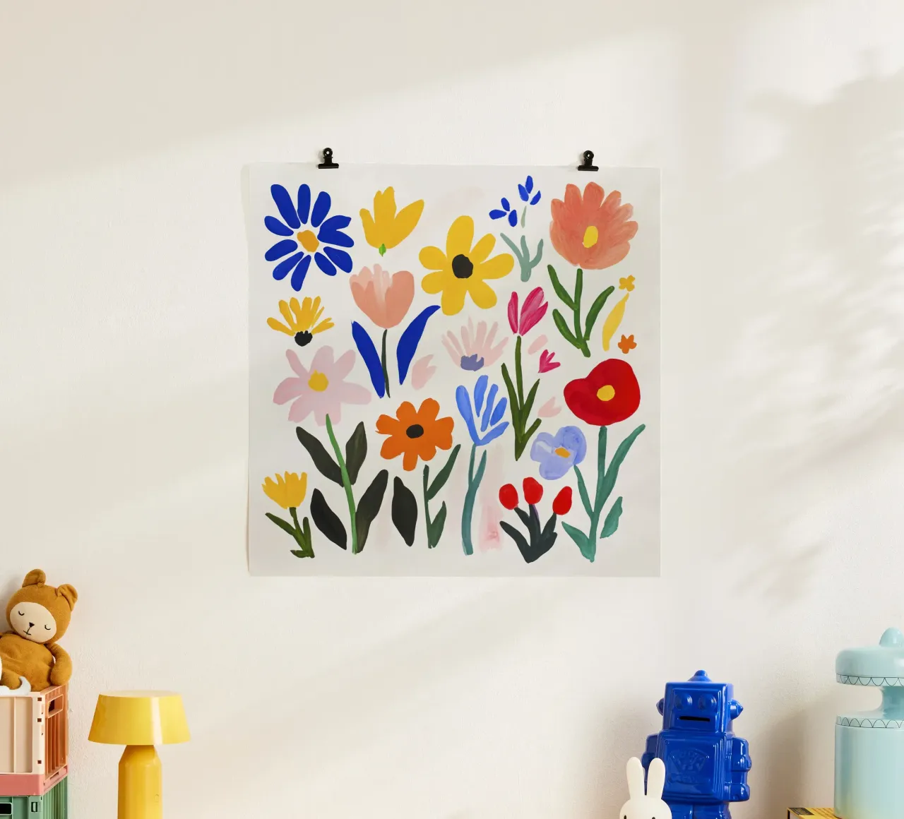 Boho Henri Matisse Blumengarten Poster von Modern Muse