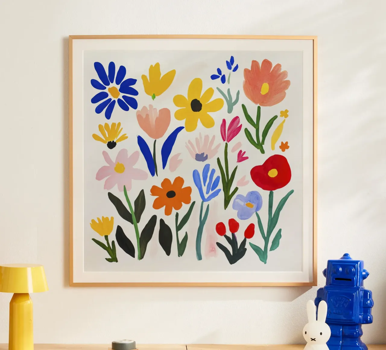 Boho Henri Matisse Blumengarten Poster von Modern Muse
