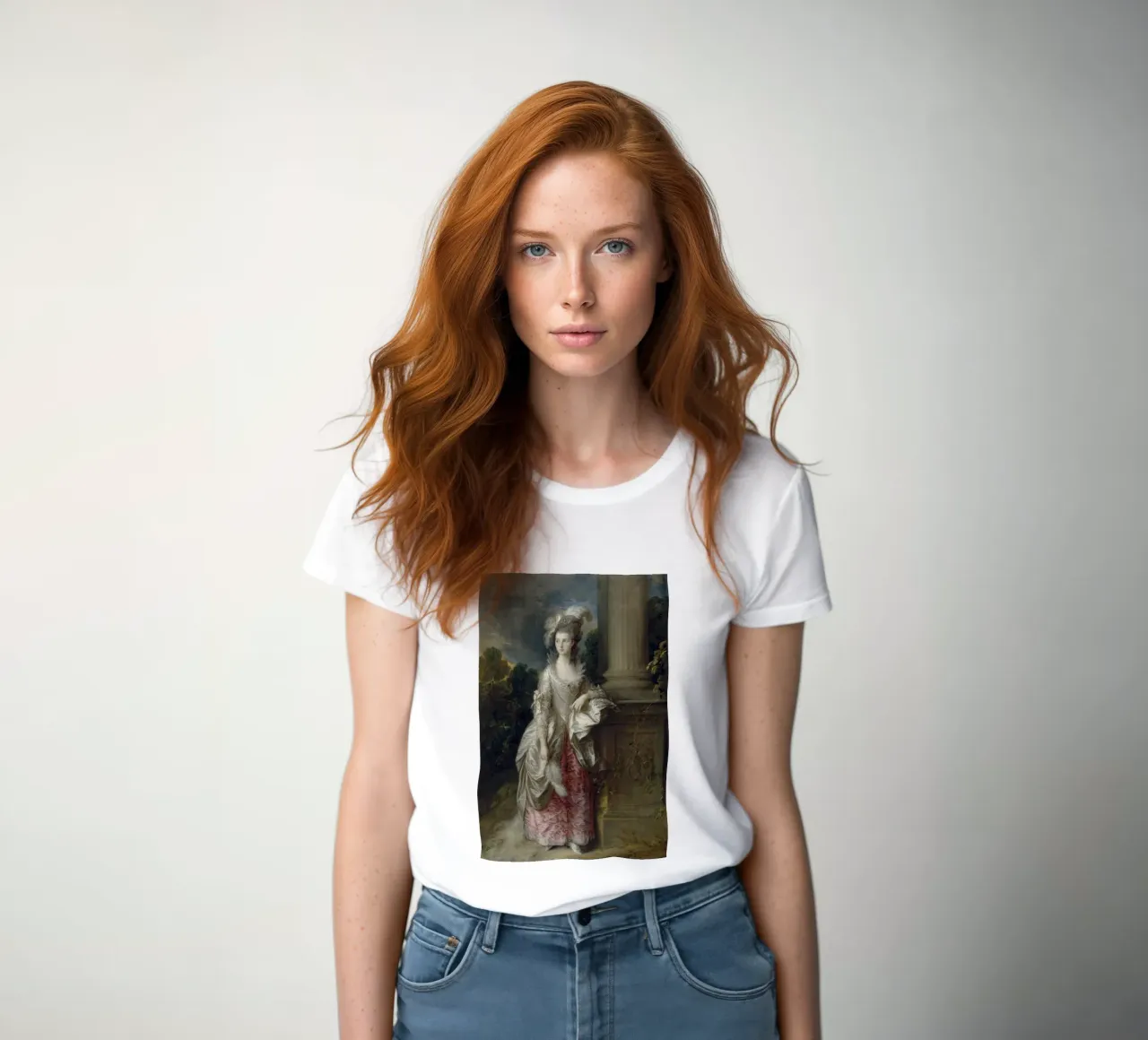 Thomas Gainsborough - La honorable Sra. Graham camiseta de mujer de Timeless Artworks