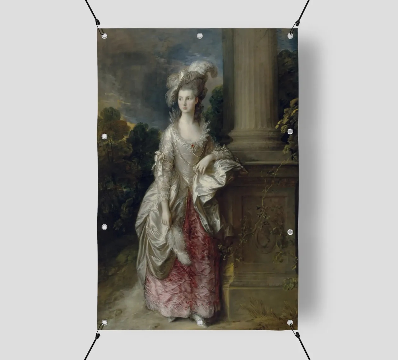 Thomas Gainsborough - L'onorevole signora Graham telo in pvc da Timeless Artworks