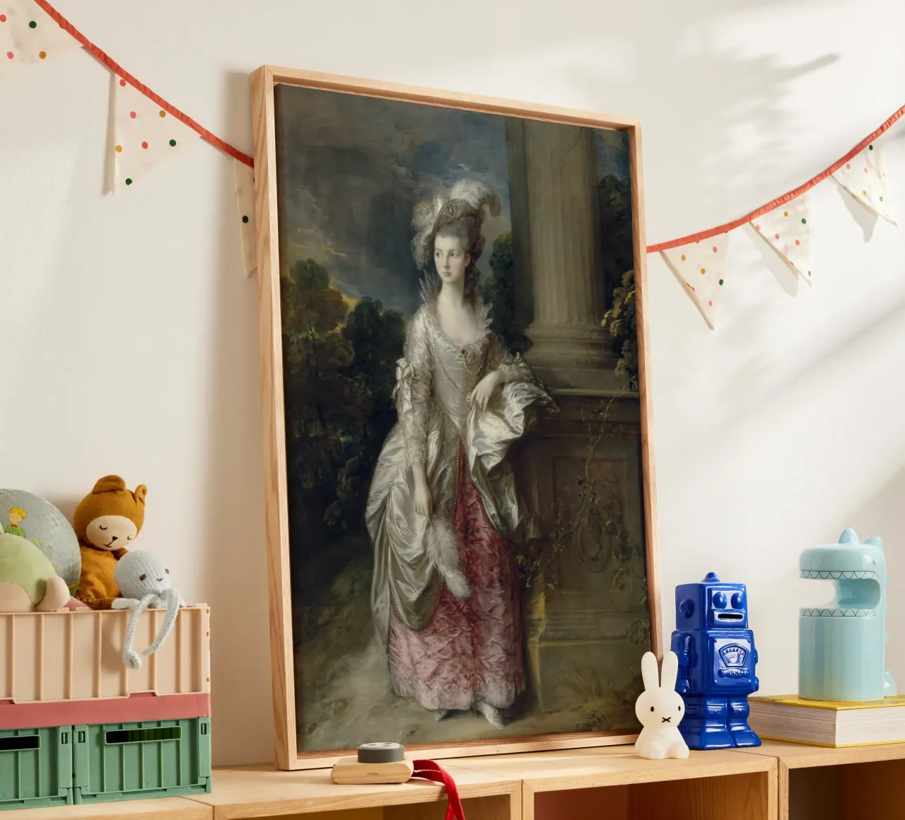 Thomas Gainsborough - L'onorevole signora Graham tela con Cornice a cassetta da Timeless Artworks
