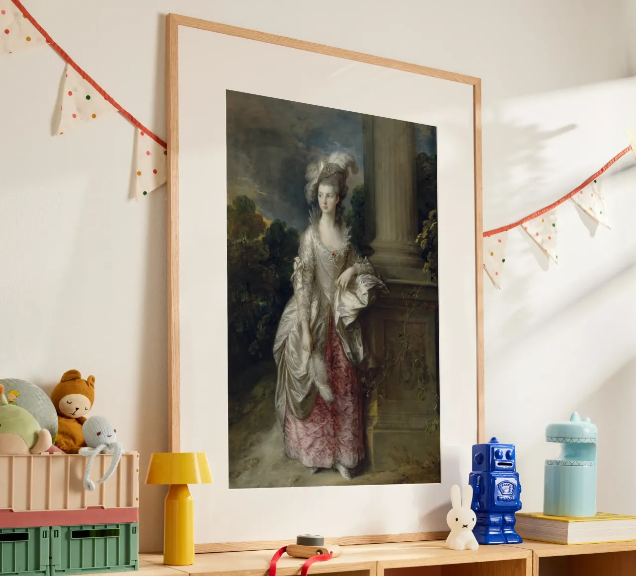 Thomas Gainsborough - L'onorevole signora Graham poster con telaio in alluminio da Timeless Artworks