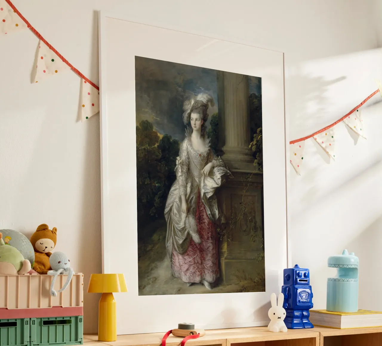 Thomas Gainsborough - L'onorevole signora Graham poster con telaio in alluminio da Timeless Artworks