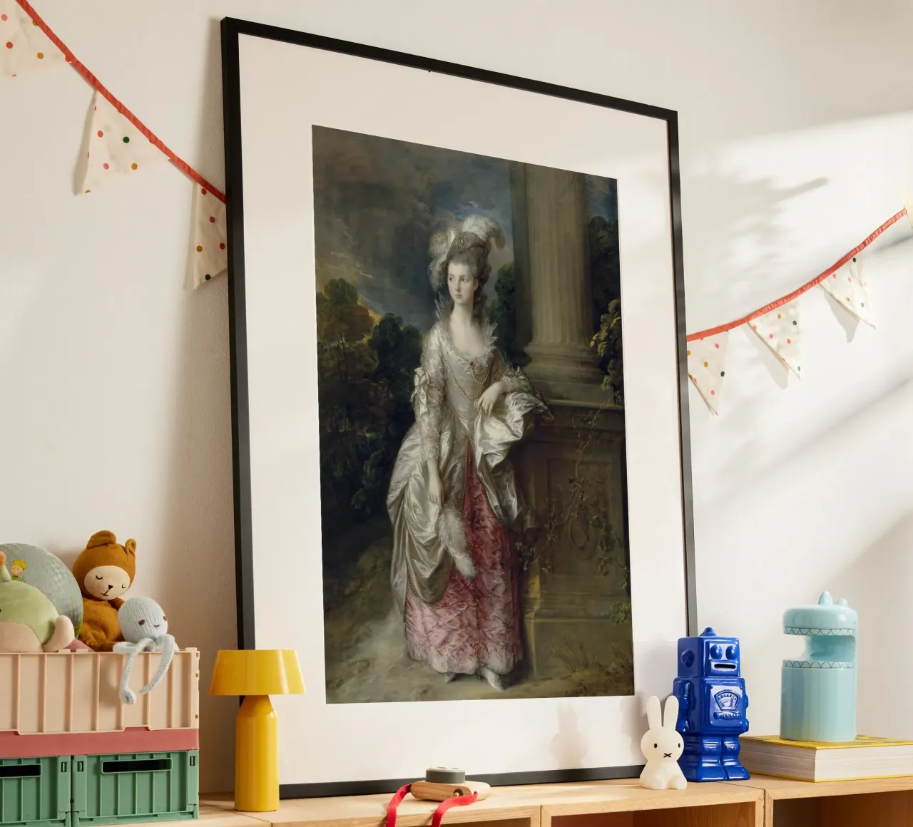 Thomas Gainsborough - L'onorevole signora Graham poster con telaio in alluminio da Timeless Artworks