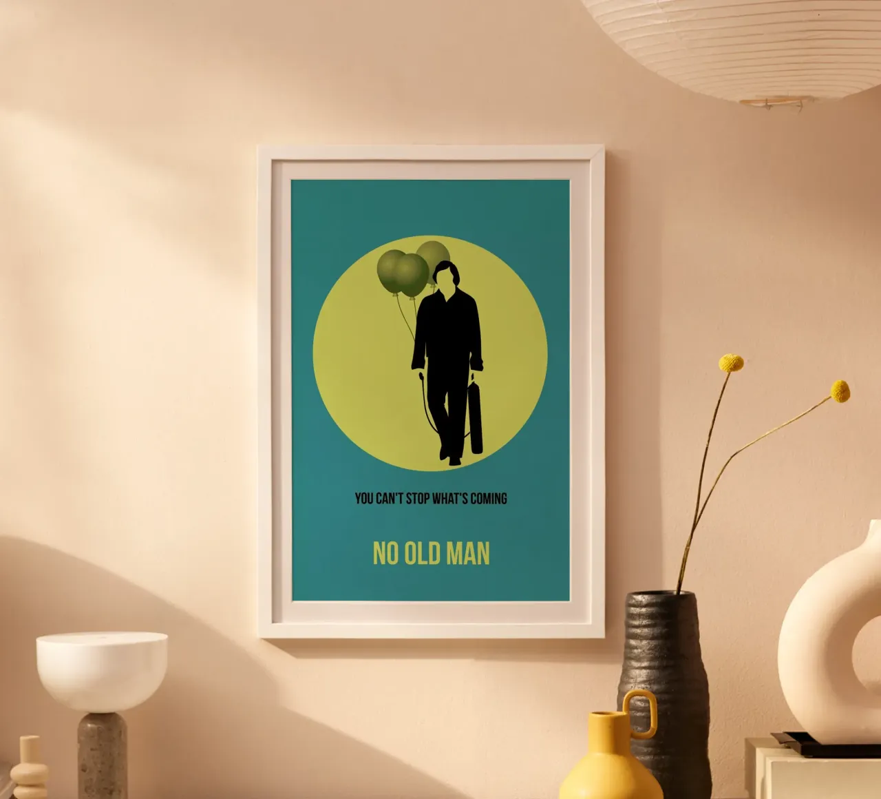 No Old Man Poster 3 poster con telaio in legno da Naxart