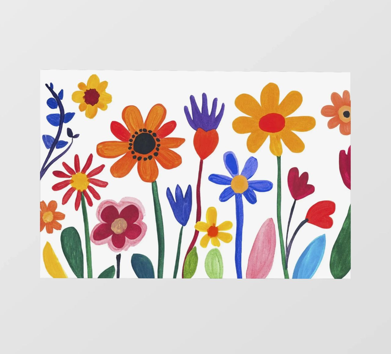 Happy Henri Matisse Summer Flower Garden photo wallpaper by Modern Muse