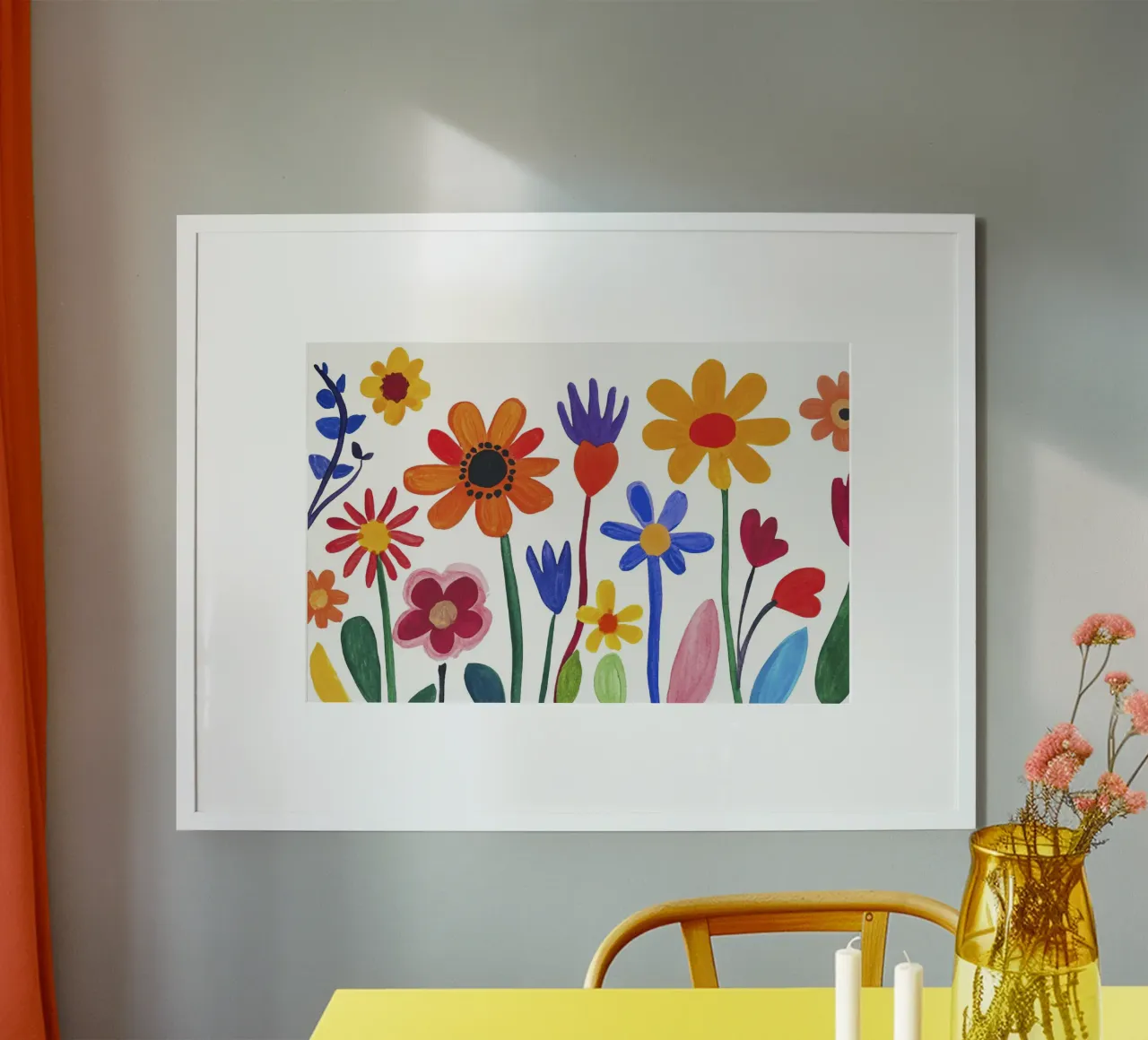 Happy Henri Matisse Summer Flower Garden Poster von Modern Muse