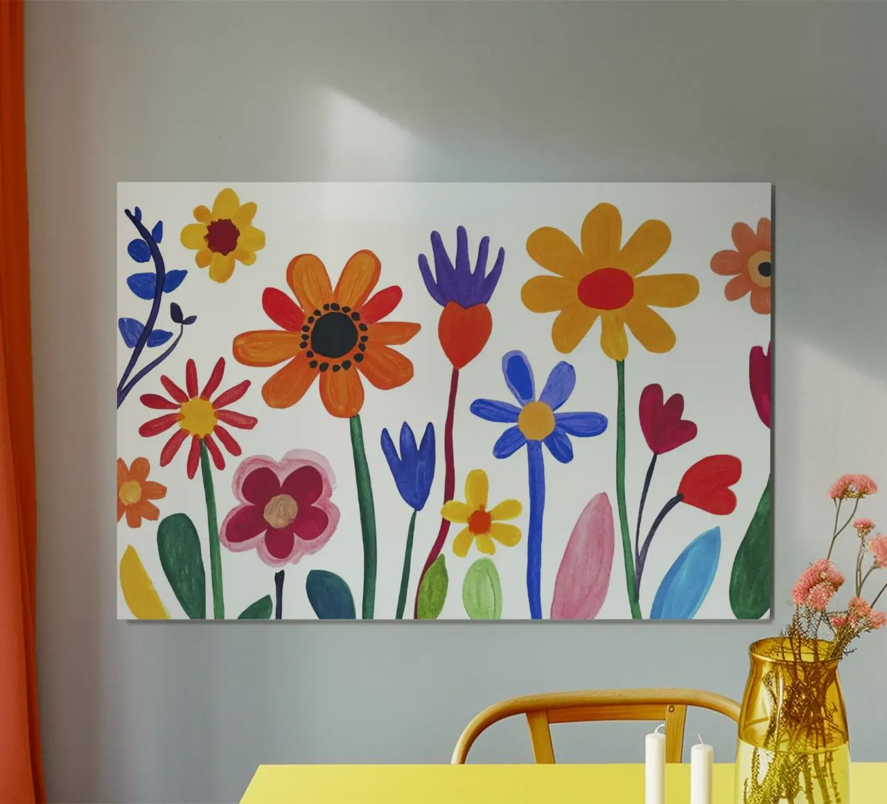 Happy Henri Matisse Summer Flower Garden Poster von Modern Muse