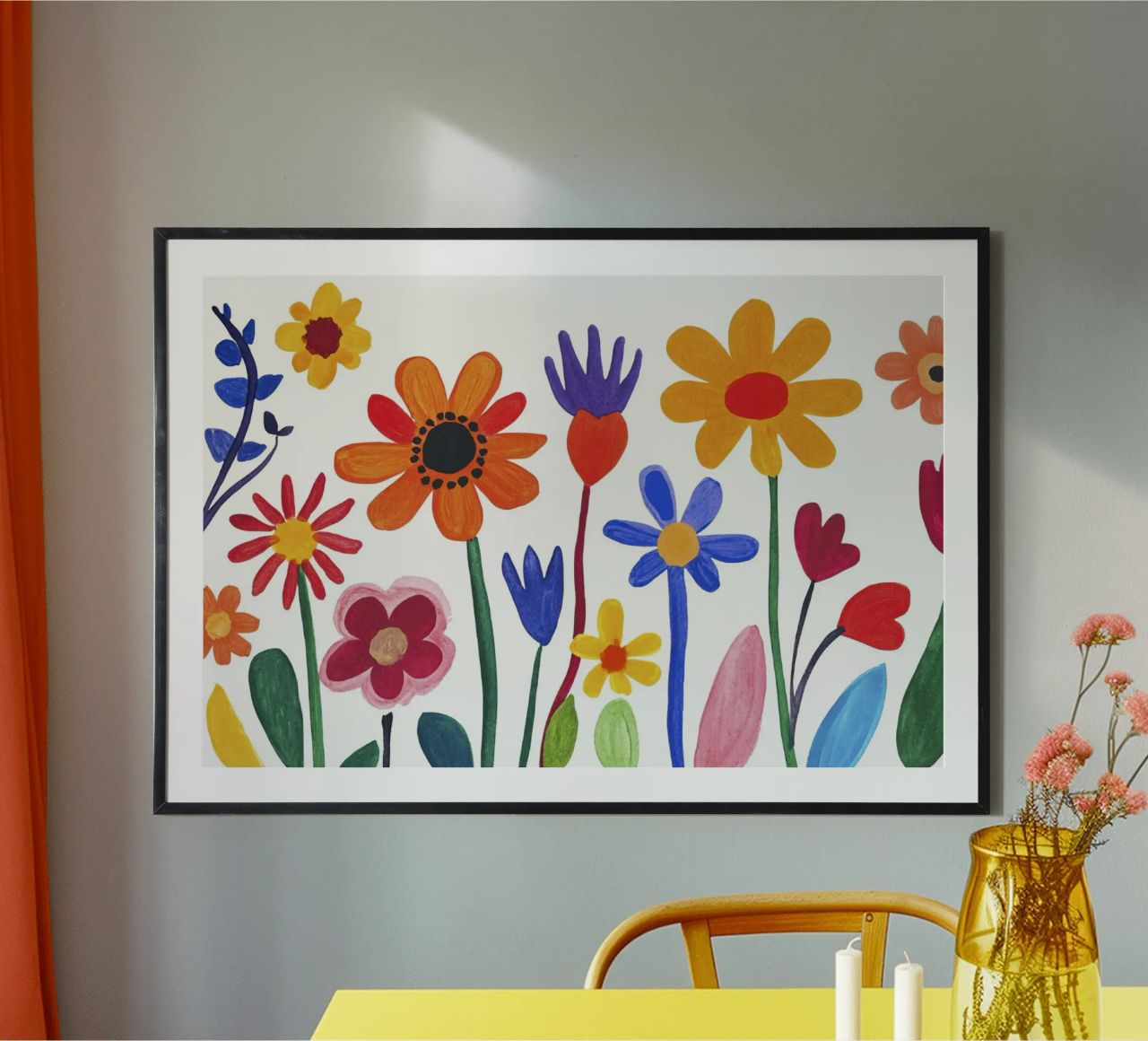 Happy Henri Matisse Jardín de flores de verano poster de Modern Muse