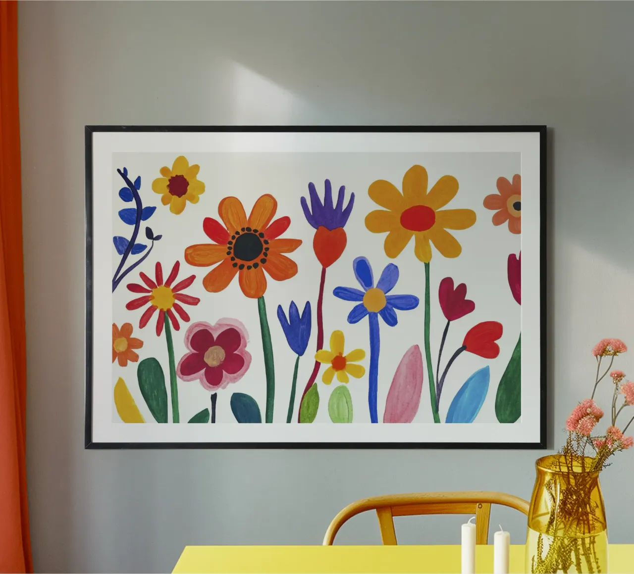 Happy Henri Matisse Summer Flower Garden Poster von Modern Muse