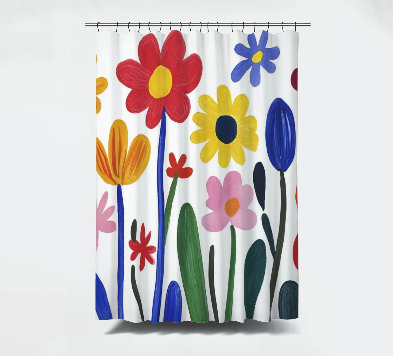 Precioso jardín de flores de verano Henri Matisse cortina de baño de Modern Muse