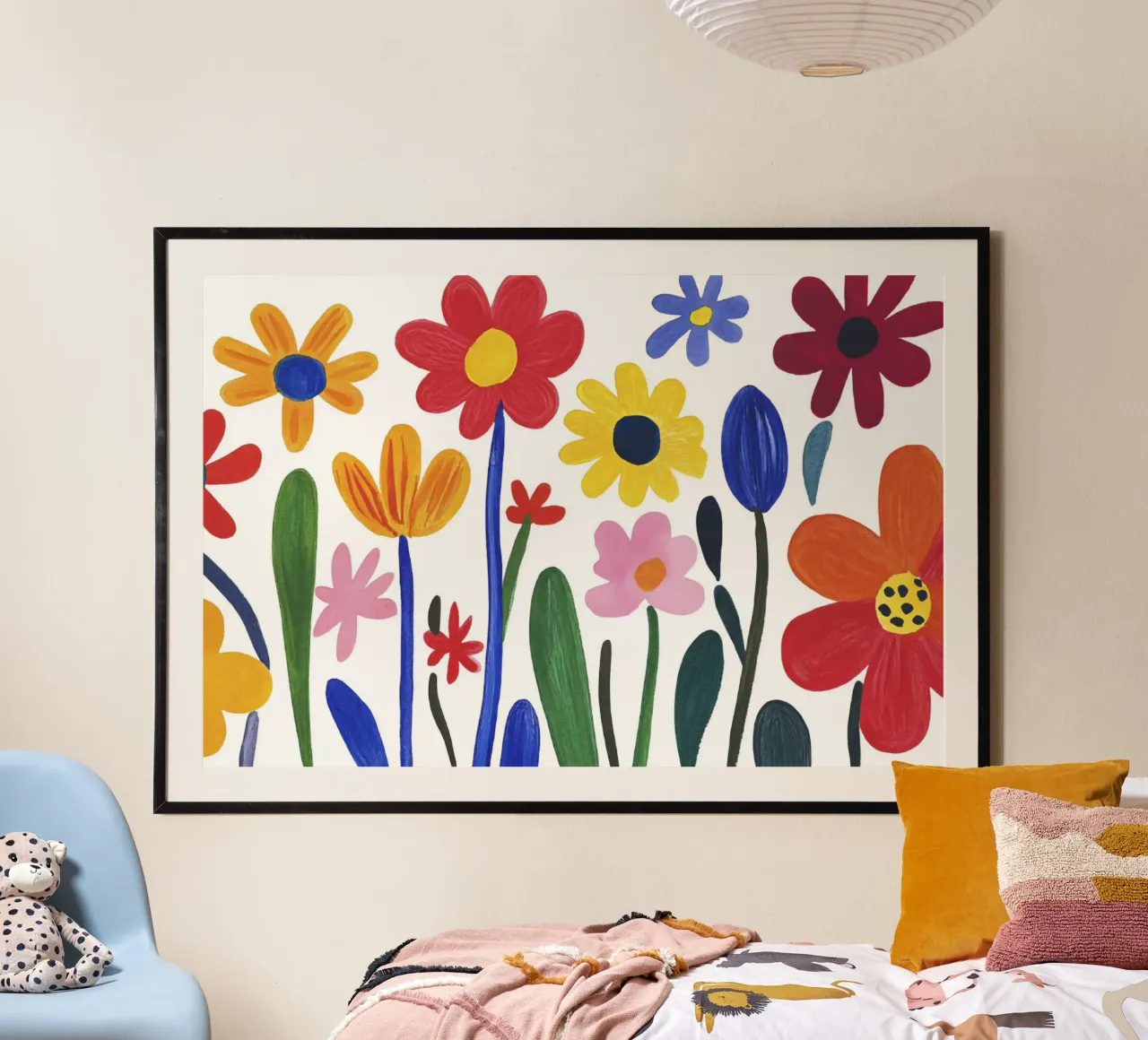 Grazioso giardino fiorito estivo di Henri Matisse poster con telaio in alluminio da Modern Muse