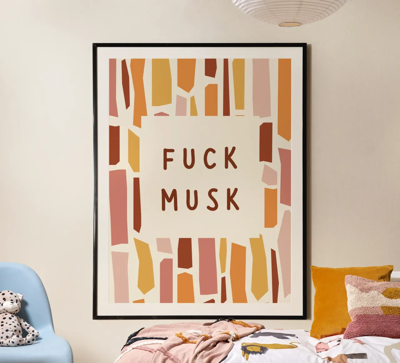 Anti Elon Musk hahnemühle by Wordswordswords