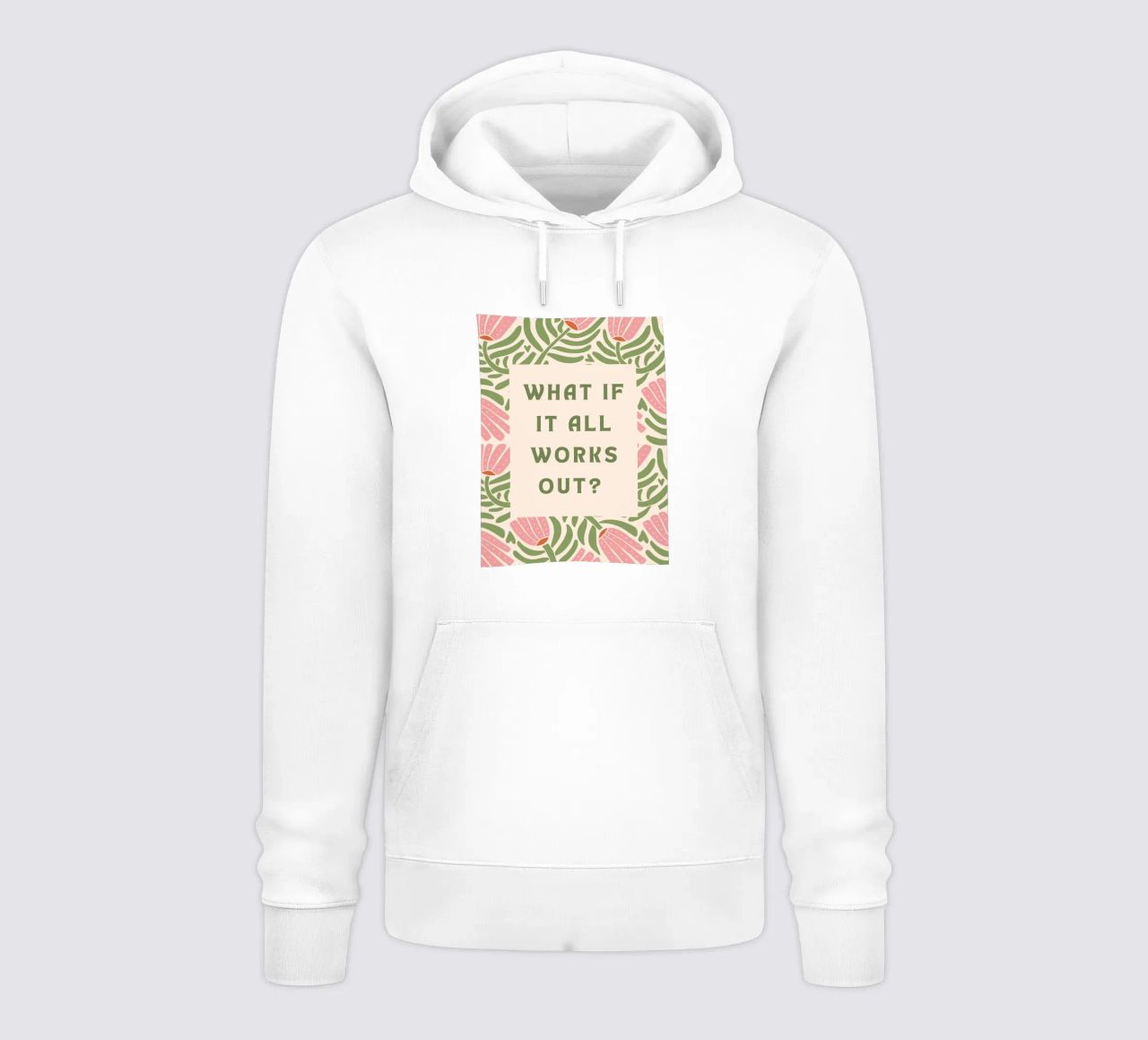 E se tutto si risolvesse? felpa con cappuccio da Wordswordswords
