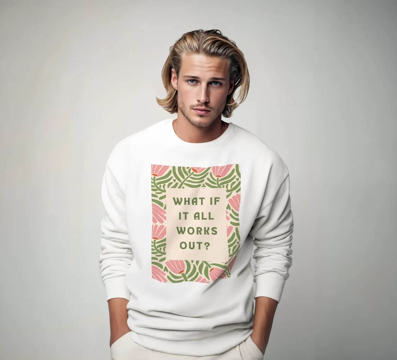Was, wenn alles klappt? Sweatshirt von Wordswordswords