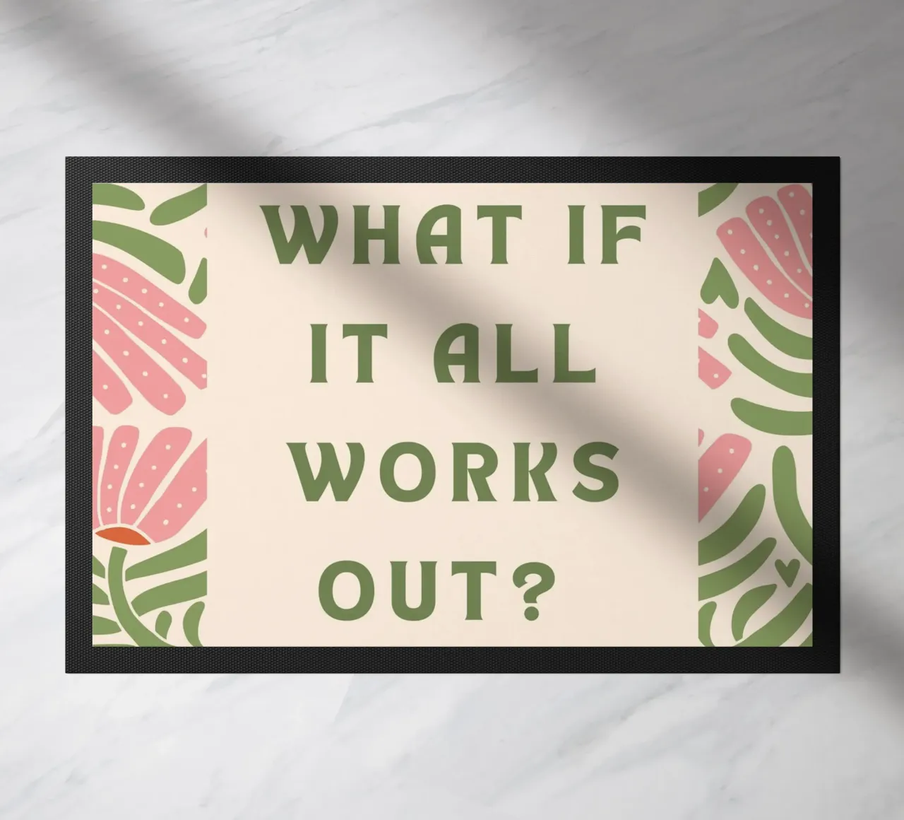 E se tutto si risolvesse? zerbino da Wordswordswords