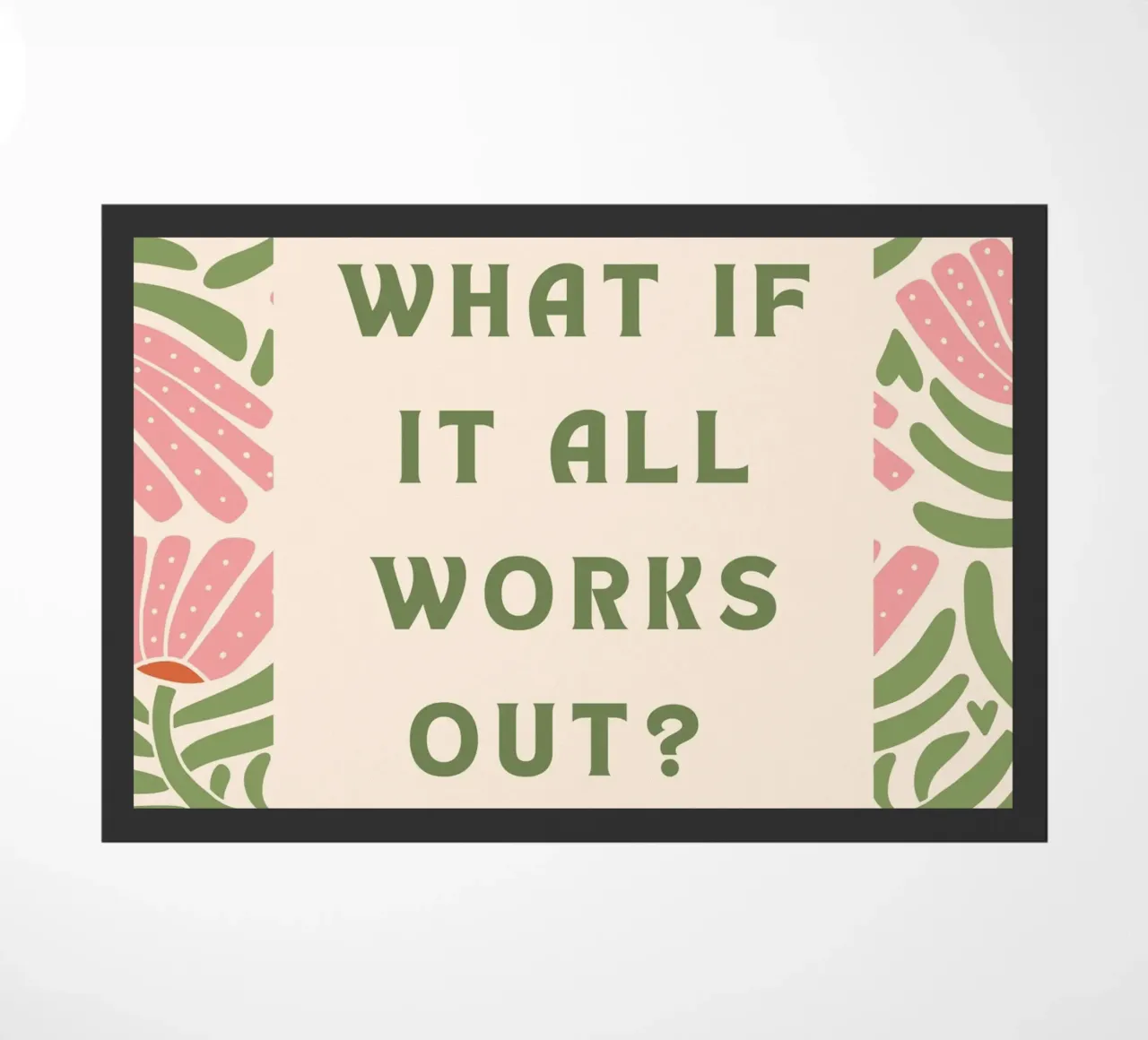 E se tutto si risolvesse? zerbino da Wordswordswords