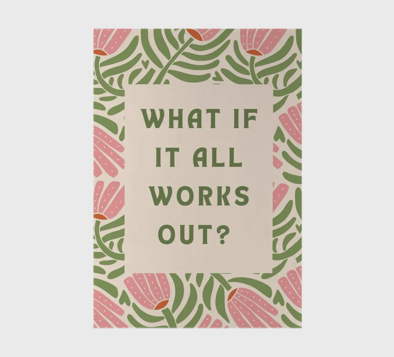 What if it all works out? notebook by Wordswordswords