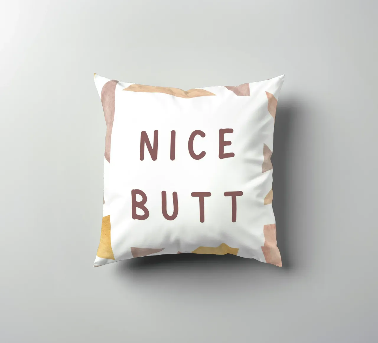 Funny Toilet Decor 01 decorative cushion by Wordswordswords