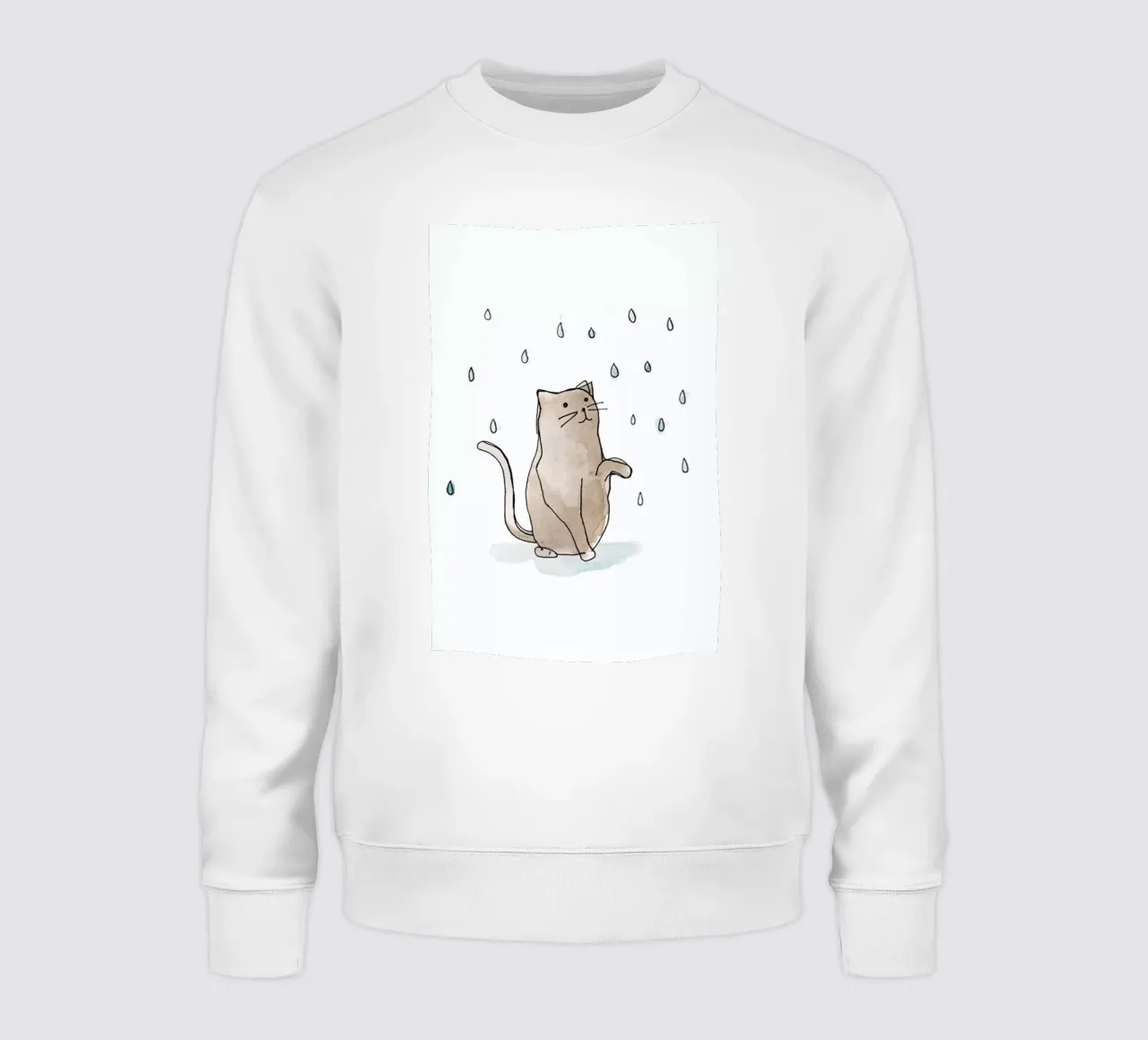 Cat in the Rain felpa da Farina Kuklinski