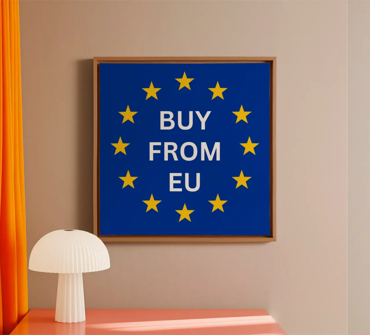 Kopen in de EU canvas met Baklijst van Wordswordswords
