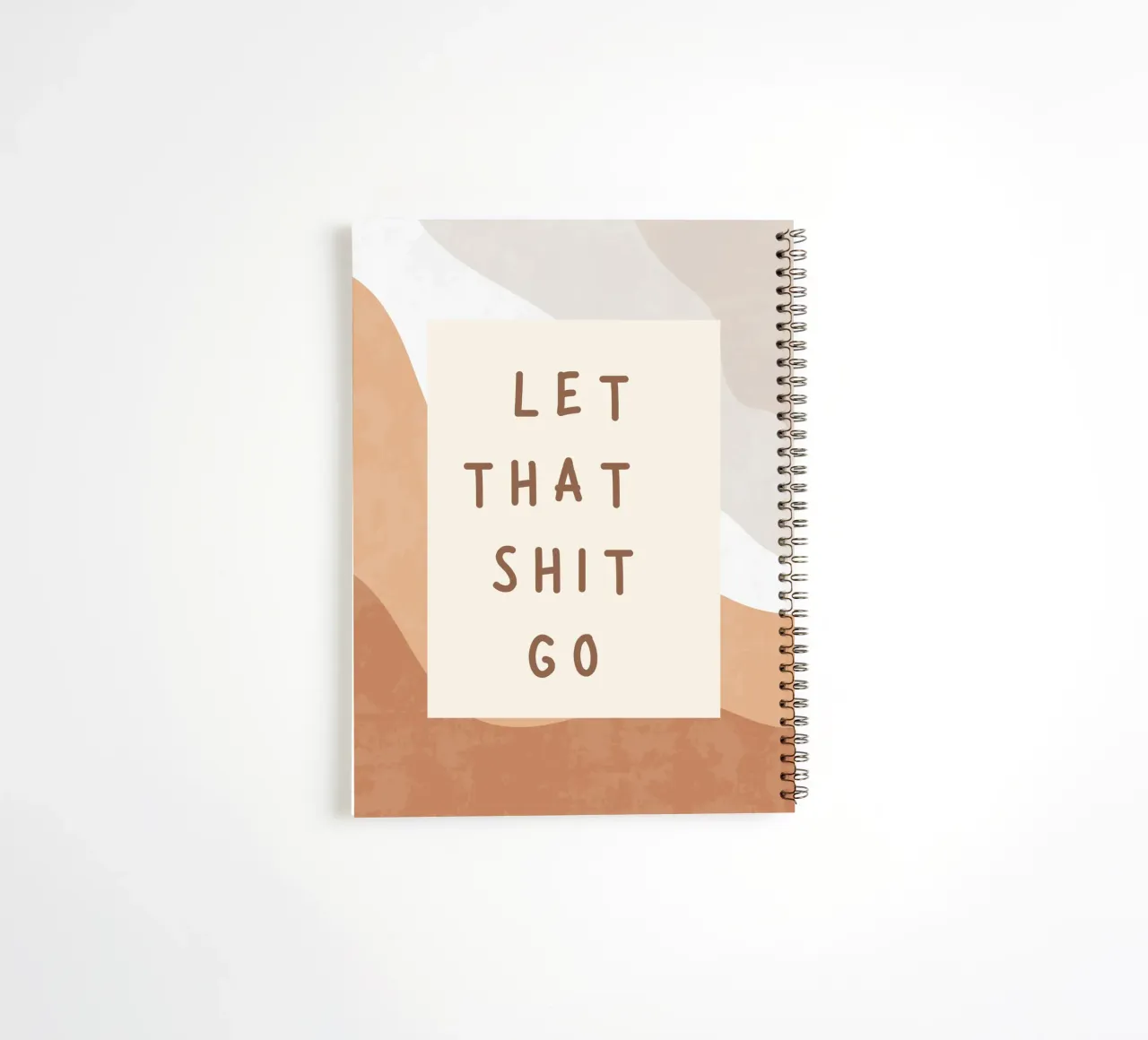 Funny Toilet Decor 02 spiral notebook by Wordswordswords