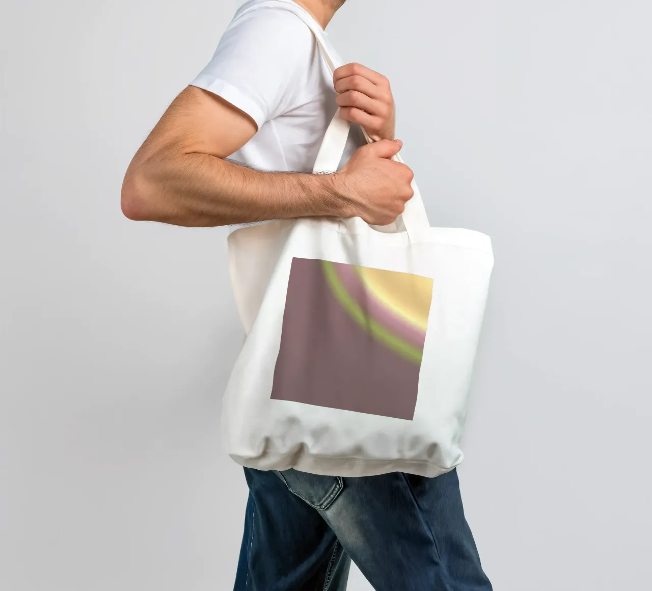 DARE TO BE YOURSELF borsa in juta da ÂME LIBRE STUDIO