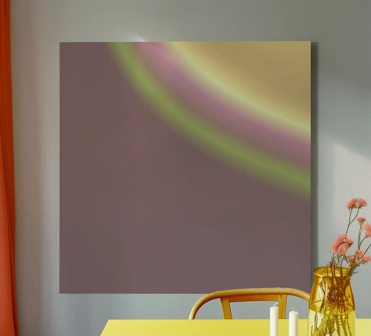 DARE TO BE YOURSELF canvas met Baklijst van ÂME LIBRE STUDIO