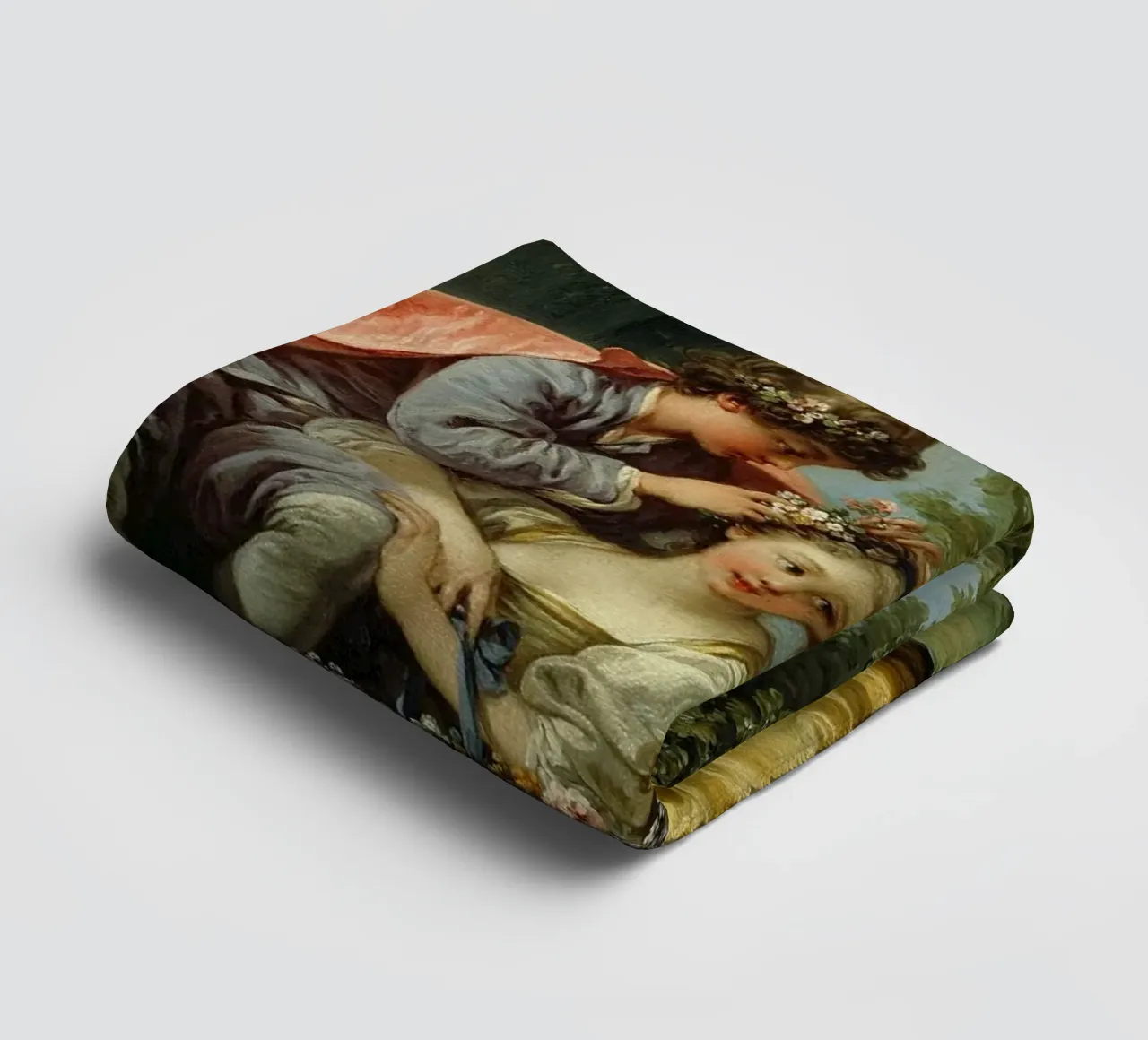 François Boucher - The Four Seasons, Spring serviette de bain de Timeless Artworks