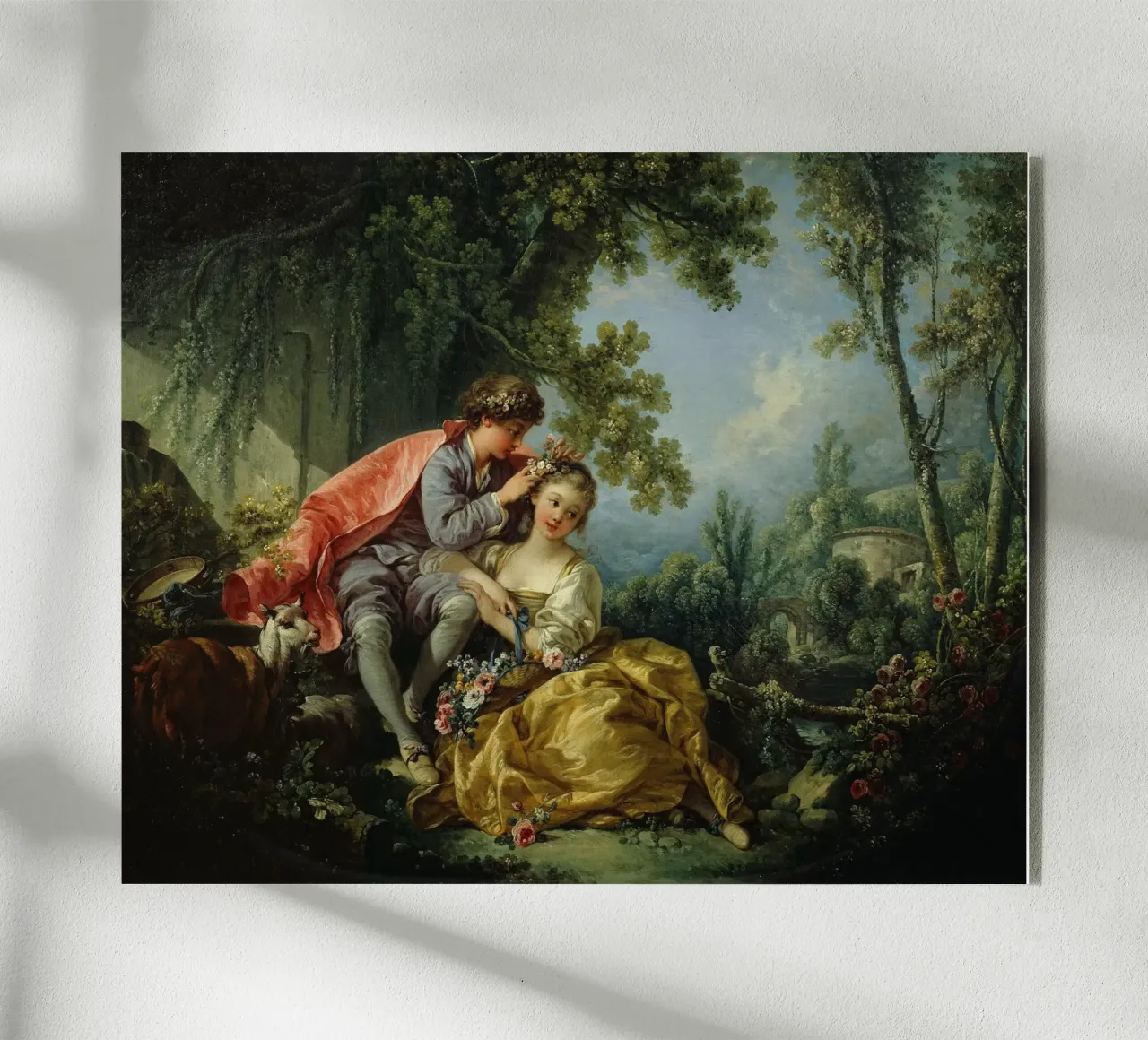 François Boucher - Le quattro stagioni, primavera plexiglass da Timeless Artworks