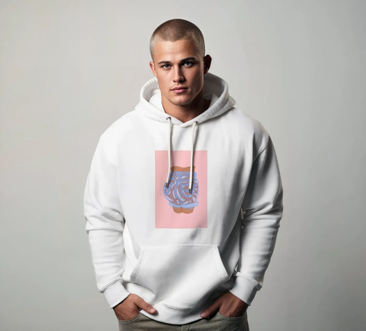 Bubble Butt hoodie by Laura O'Connor