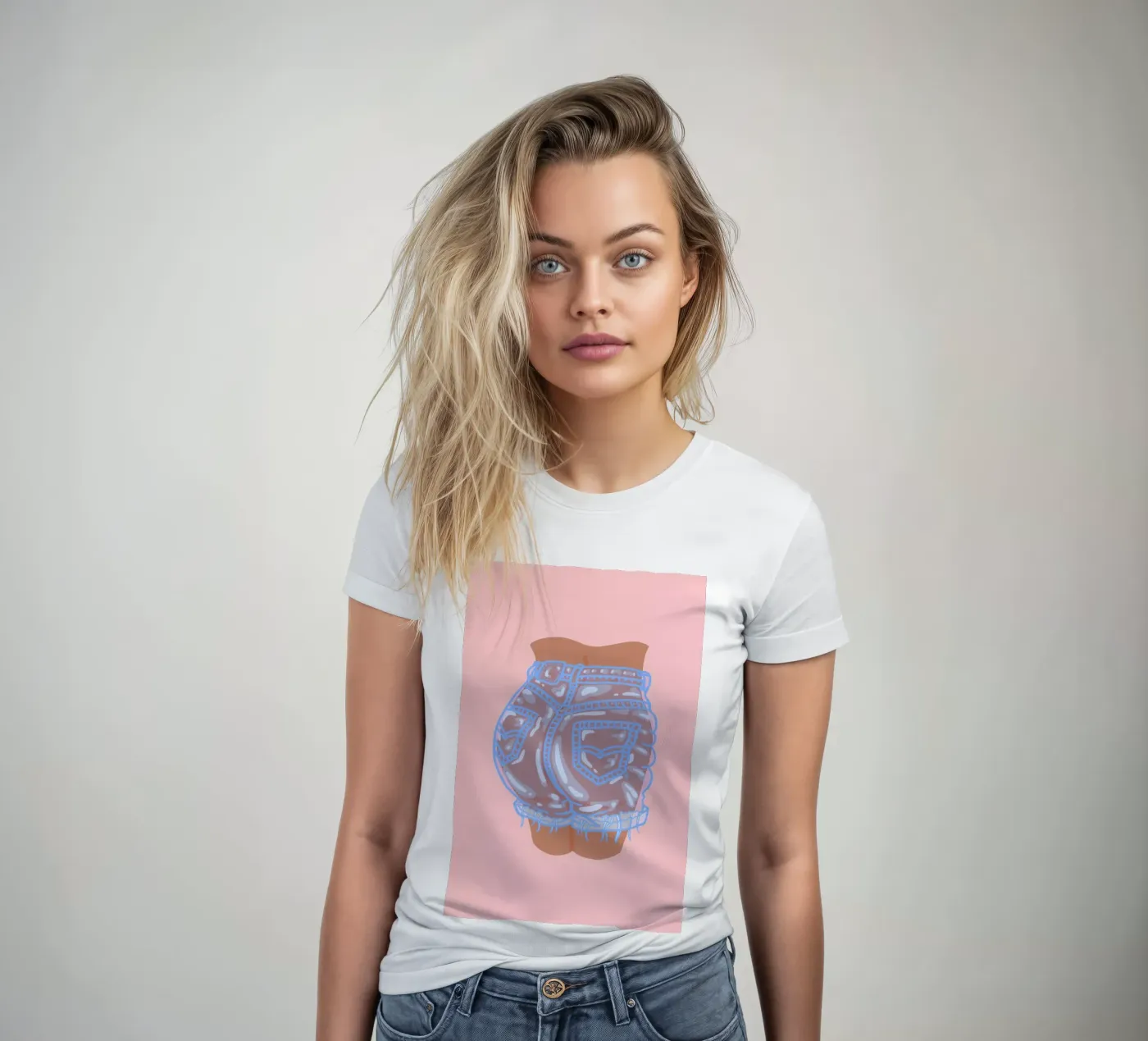 Bubble Butt t-shirt da donna da Laura O'Connor