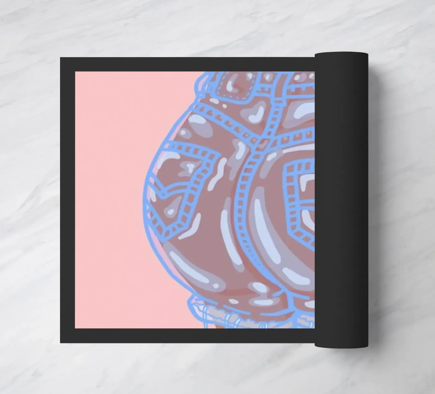 Bubble Butt doormat by Laura O'Connor