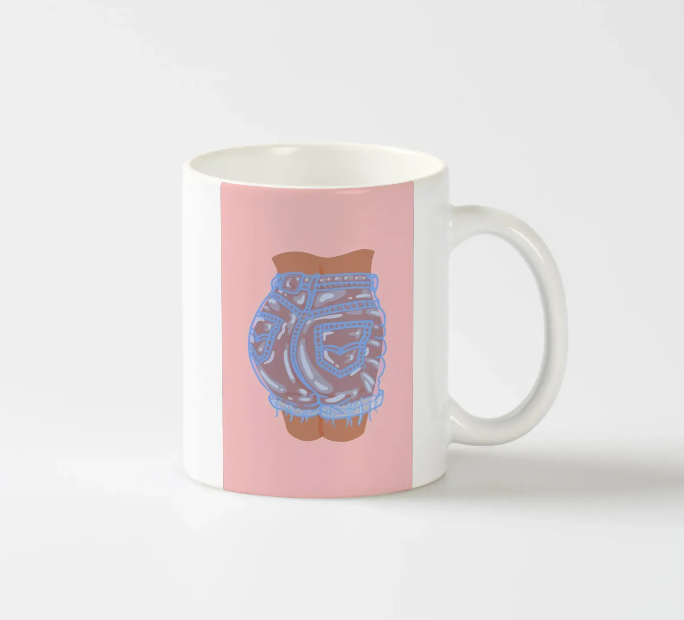 Bubble Butt ceramic mug by Laura O'Connor