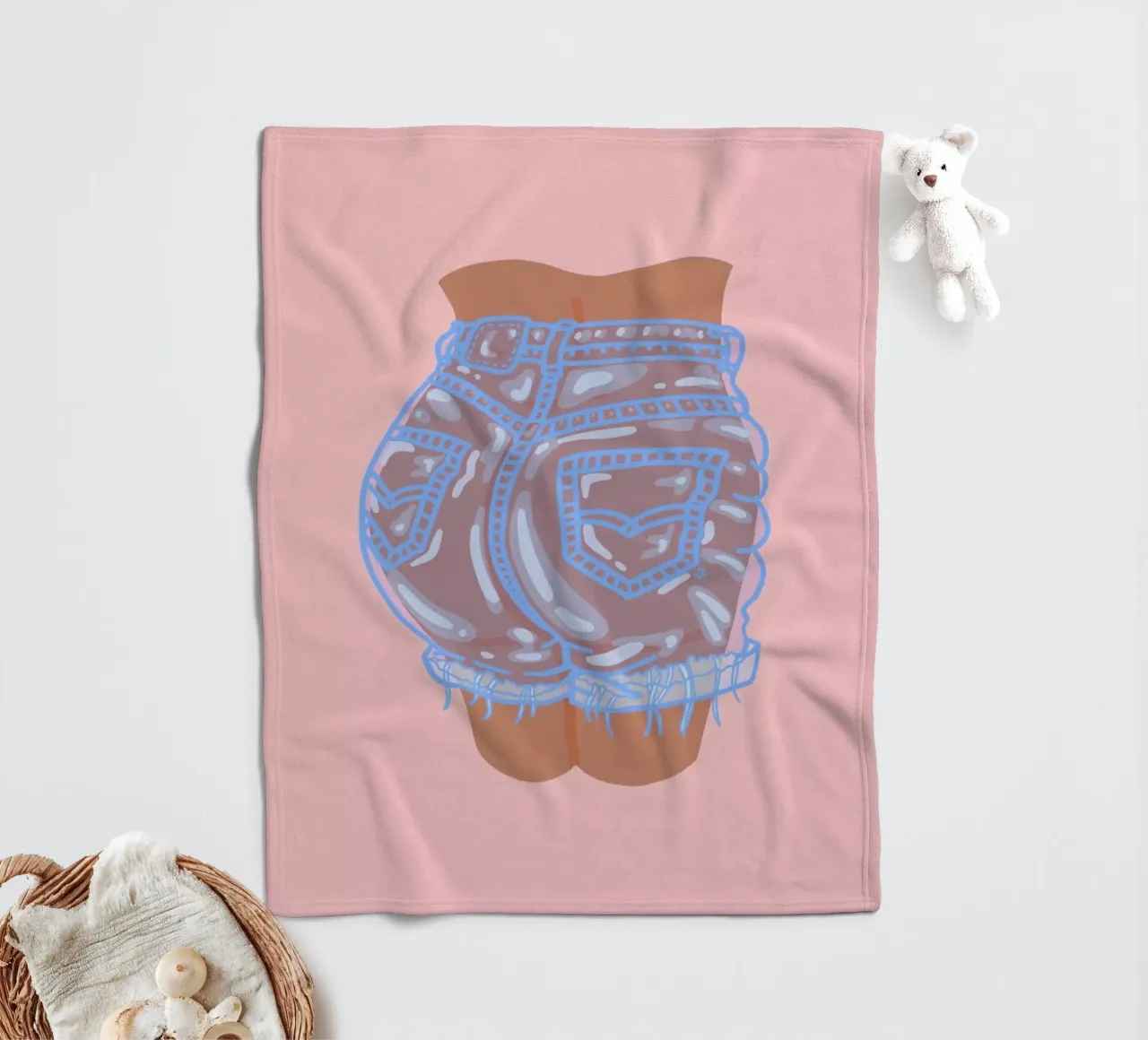 Bubble Butt fleecedeken van Laura O'Connor